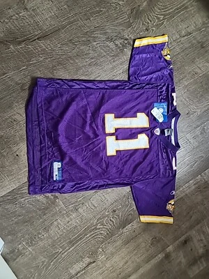 Camiseta deportiva de colección Reebok Minnesota Vikings Dante Culpepper #11 púrpura juvenil XL nueva con etiquetas Foto 1 de 3