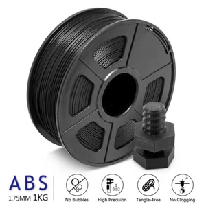 JAYO 1KG ABS Schwarz 1,75mm Filament 3D Drucker Hohe Dichte Abnutzungswiderstand - Bild 1 von 9