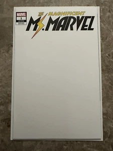 Magnificent Ms. Marvel #1 NM 9.4 (2019 Marvel Comics) Blank Sketch VARIANT - Picture 1 of 22