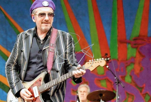 Elvis COSTELLO SIGNED Autograph Photo 1 Punk New Wave Music Singer AFTAL RD COA Cover
