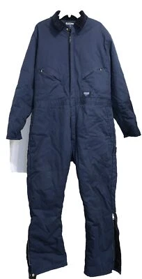 VTG Walls Blizzard Pruf Men Insulated Workwear Jumpsuit Navy SZ XL TALL Flawed - Image 1 of 4