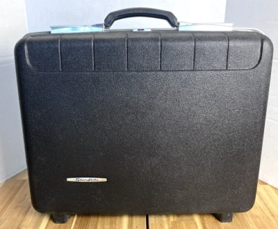 Starflite 硬壳公文包 随身携带行李箱 黑色 复古 — 第 1/4 张图片