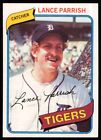 1980 Topps Lance Parrish Detroit Tigers 196
