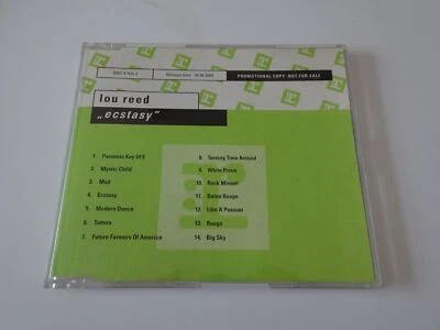 Lou Reed:  Ecstasy  EX GERMAN PROMO    CD - Image 1 of 3