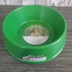 The Green Pet Shop Verde Pequeño Bambú Perro Gato Cuenco Plato de Alimentación 6" - NUEVO - Imagen 1 de 4