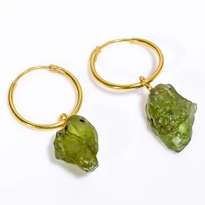18K Gold Plated Earrings, 925 Sterling Silver Hoop Earrings for Women RSGE17 - Picture 1 of 61