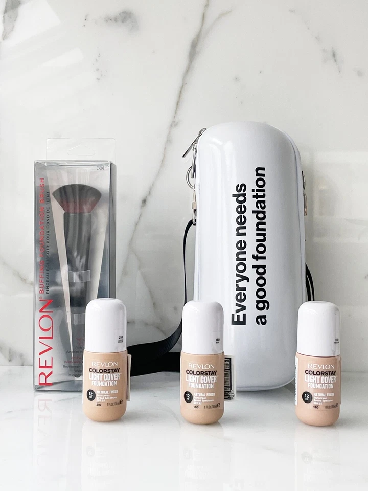 New Revlon ColorStay BUNDLE or Separate, Buffing Foundation Brush VEGAN + FREE.. - Image 1 of 4