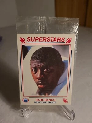 1990 Ralston Purina CARL BANKS New York Giants Rare Card Mint. Unopened  - Image 1 of 3