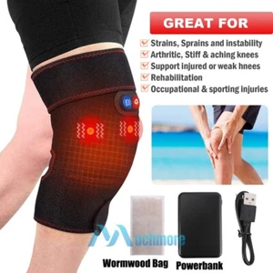 Knee Massager with Heat & Vibration, Electric Heating Knee Brace Pad Pain Relief - Picture 1 of 13