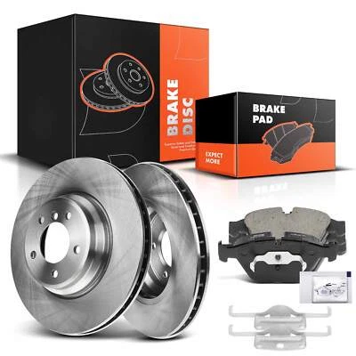 Rotores de freno de disco y pastillas de freno de cerámica para BMW E90 335d 335i 335xi X1 delantero Foto 1 de 4