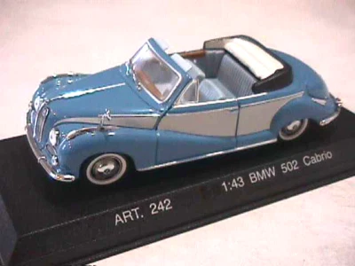 BMW 502 Cabrio - Detalles Coches Platino - Escala 1/43 Diecast Foto 1 de 3