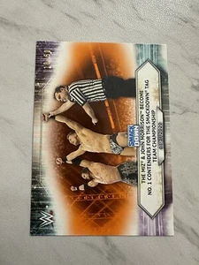 2021 WWE Topps THE MIZ & JOHN MORRISON NO. 1 CONTENDERS Smackdown #12 Orange /50 - Picture 1 of 2