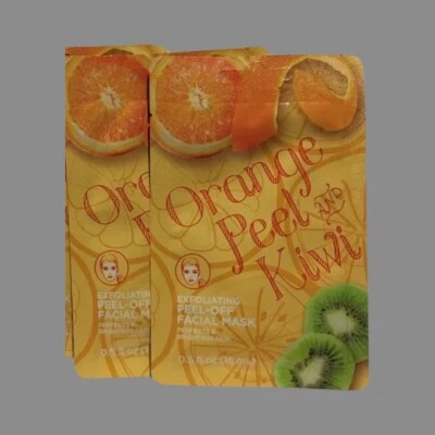 2 MASCARILLAS FACIALES EXFOLIANTES EXFOLIANTES DE PIEL DE NARANJA Y KIWI PERFECCIONA E ILUMINA LA PIEL Foto 1 de 2