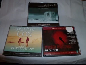 job lot Audiobooks A DEAD MAN'S FOLLY and murder most foul and beachcomber - Picture 1 of 9