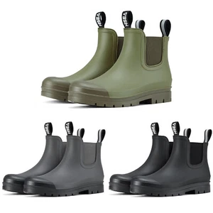 HISEA Women Waterproof Rain Boots Fashion Chelsea Boot Gardening Working Booties - Picture 1 of 44
