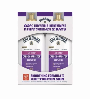 Gold Bond Age Renew Crepe Corrector Body Lotion, 2 pk./13 oz, New - Image 1 of 2