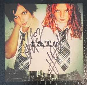 TATU All The Things She Said t.A.T.u. Julia Volkova Lena Katina AUTOGRAPHED MINT - Picture 1 of 4