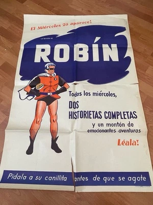 黄金时代蝙蝠侠老式海报罗宾 1950 — 第 1/4 张图片