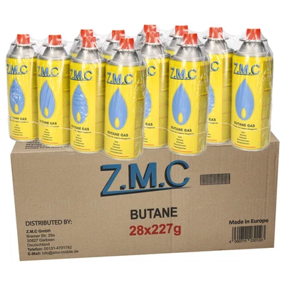 28X Cartouche De Gaz Butane 227G Pour Brûleur À Gaz Réchaud De Camping - Photo 1/4