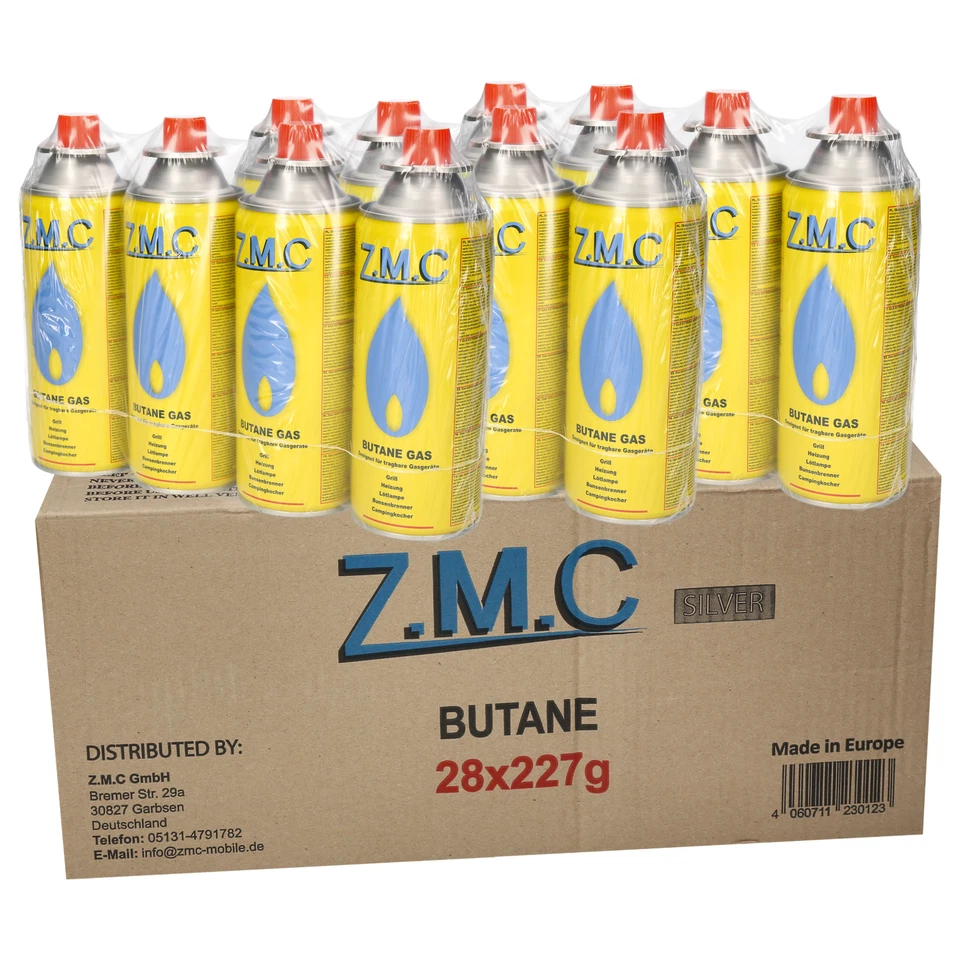 28x Butan Gas Kartusche 227g Gaskartuschen Bunsenbrenner Campingkocher Gaskocher - Bild 1 von 4