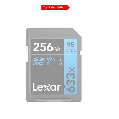 Lexar 633x 256GB UHS-I SD Card - Fast Storage for Mid-Range DSLRs & Camcorders - Image 1 of 4