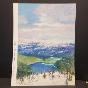 Reif Erickson - Donner Pass Giclée auf Papier limitierte Auflage signierter Druck Boote - Bild 1 von 7