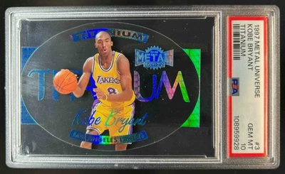 1997-98 Skybox Metal Universe Kobe Bryant Titanium #3 T Lakers PSA 10 - Image 1 of 2