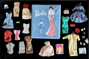 Vintage Barbie Pak Tops, Slacks, Skirts, Dresses, Accessories, Case, LOT - Picture 1 of 23