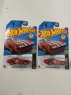 Hot Wheels ERROR Ferrari 365 GTB4 Competizione Redx2, uno con error de tampo en el capó Foto 1 de 4