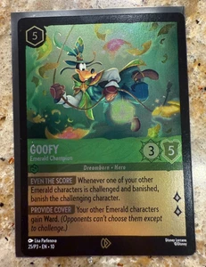 Goofy Emerald Champion Gen Con 2025 Exclusive Promo Card 25/P3 Lorcana Foil - Picture 1 of 2