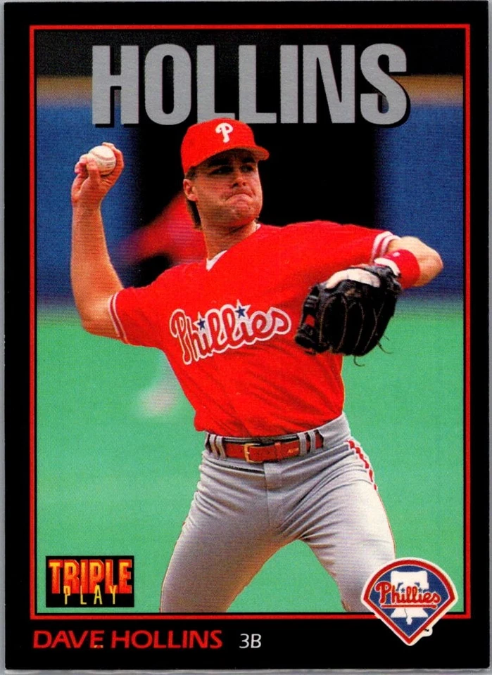 1993 Triple Play Dave Hollins #38 Philadelphia Phillies - Image 1 of 2