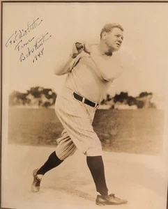 Babe Ruth Autographed 8x10 Photo. PSA Certified. Personalized And Dates 1948 - Picture 1 of 2