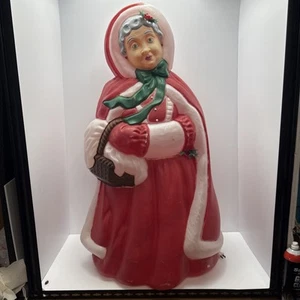 Vintage Babbo Natale’s Best *MRS. CLAUS* 40" illuminato soffiaggio stampo decorazione cortile natalizio. - Foto 1 di 19
