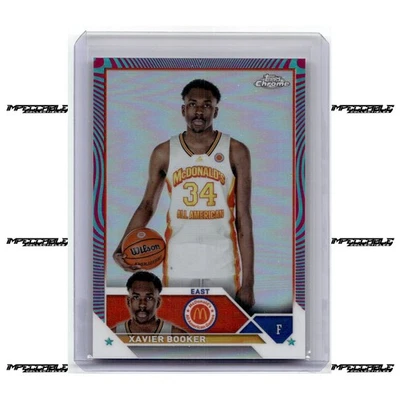 2023 Topps Chrome McDonald's A/A - Aqua/Fuchsia #49 Xavier Booker Rookie /175 - Image 1 of 2