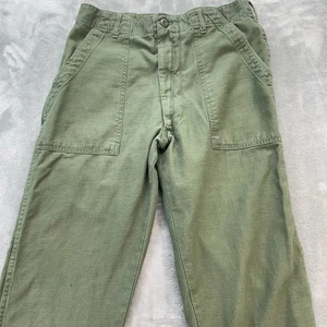 Vintage military pants Mens 30x30 OG-107 Utility Trousers Fatigues type 1 Sateen - Picture 1 of 16