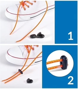 Cordones elásticos Fast n, cordones elásticos sin ataduras para niños y adultos, cordones divertidos... - Imagen 1 de 6