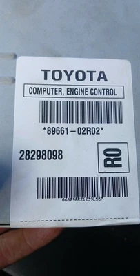 Toyota Corolla 2008 A/T motor 1,8 L módulo informático ECU ECM 89661-02R00 OEM Foto 1 de 4