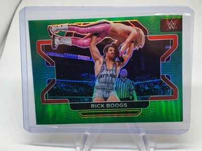 Rick Boogs 2022 Panini Prizm WWE! Green Prizm! #10 WWE SMACK DOWN! - Image 1 of 2