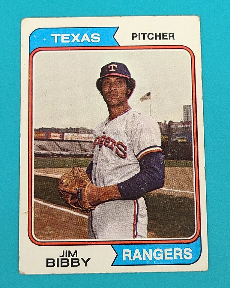 1974 Topps    #11 Jim Bibby Texas Rangers Baseball Card F5 - Image 1 of 2