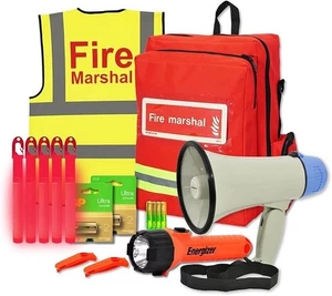 EVAQ8 Fire Marshal Kit - A Fully Kitted Backpack with Contents to Aid in Fire - Picture 1 of 5