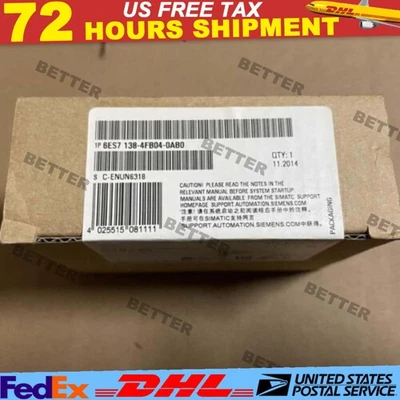 Nuevo módulo electrónico Siemens 6ES7138-4FB04-0AB0 6ES7 138-4FB04-0AB0 para ET200S Foto 1 de 2