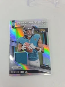 šµ 2024 Panini Prizm BRIAN THOMAS JR Silver Prizm RC Premier Jerseys Patch NM - Picture 1 of 5