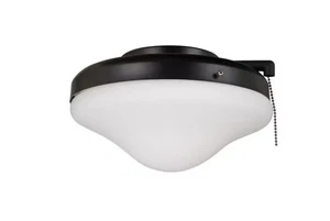 Craftmade All Weather Fan Light Kit in Flat Black with Opal Frost Glass - Picture 1 of 1