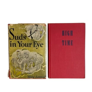 VTG Lot of 2 1940's Mary Lasswell Books Suds in Your Eye and High Time - Imagen 1 de 5