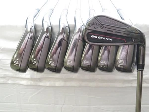 Used Callaway Big Bertha Iron Set 5-PW,AW,SW UST Callaway RCH Regular Graphite - Picture 1 of 8