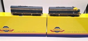 Athearn Genesis HO Scale Santa FE F3A/F3B Diesel Locomotive Set Both Powered - Picture 1 of 19