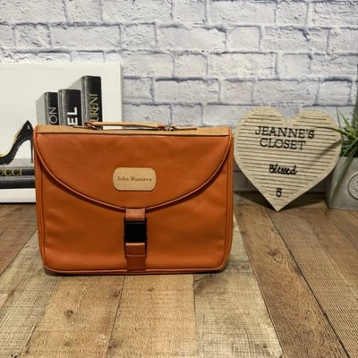 Jon Hart 15” Funda Ordenador Lona Recubierta Acolchada con Asa y Borde Cuero Foto 1 de 4