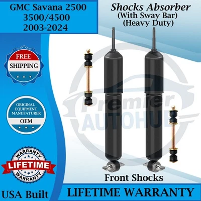 Amortiguadores delanteros Monroe OEM con barra estabilizadora para GMC Savana 2500/3500/4500 HD 2003-2024 Foto 1 de 4