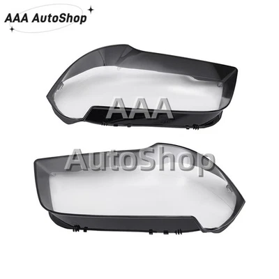 Par de cubiertas de lentes transparentes para faros derecho e izquierdo para BMW X3 E83 2004-2010 Foto 1 de 4