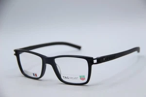 NEW TAG HEUER TH 7603 007 BLACK MATTE AUTHENTIC FRAMES EYEGLASSES 50-17 - Picture 1 of 4